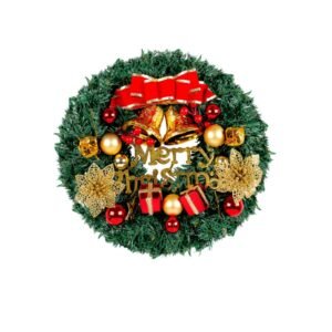 Christmas Wreaths for Front Door – Holiday Bell Wreath, Winter Wreaths for Front Door B