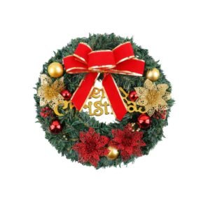Christmas Wreaths for Front Door – Holiday Bell Wreath, Winter Wreaths for Front Door C