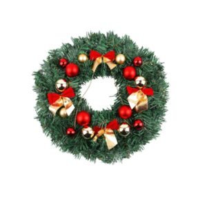 Christmas Wreaths for Front Door – Holiday Bell Wreath, Winter Wreaths for Front Door E